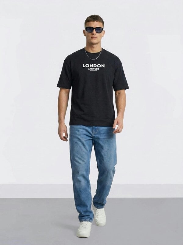 London Attitude Original Creators Oversized Heavyweight Streetwear Graphic T-Shirt