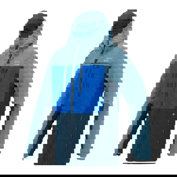 Regatta Childrens/Kids Highton Monochrome Waterproof Jacket - China Blue/Olympian Blue/Night Sky - 