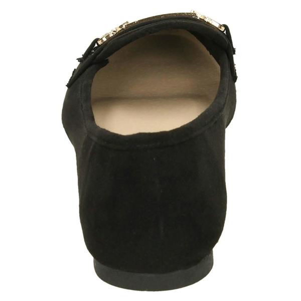 Spot On Ladies Spot On Saddle Vamp Loafers