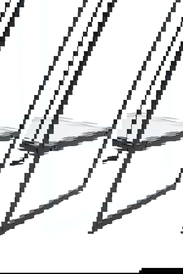 Living and Home Rectangle Tempered Glass Side Table