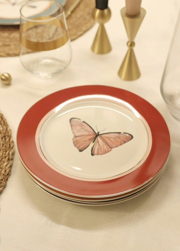 Rozi Blossom Collection Porcelain Side Plates (Set of 6)