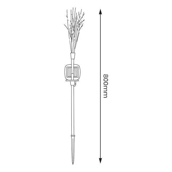Milagro Fiber Solar Lamp 3000K Ip44 White + Green