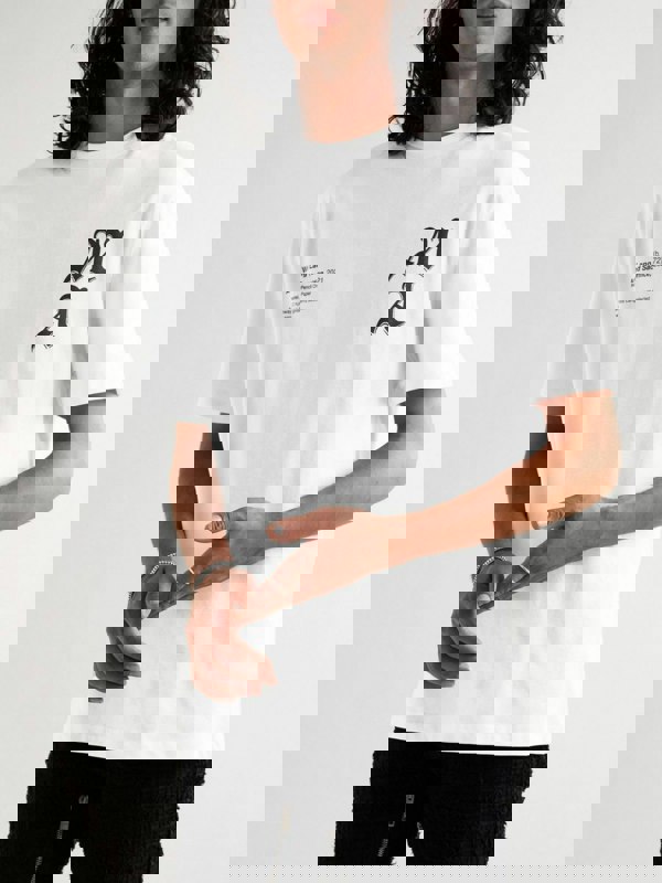 AMIRI X WES LANG CHECKER SKULL TEE WHITE