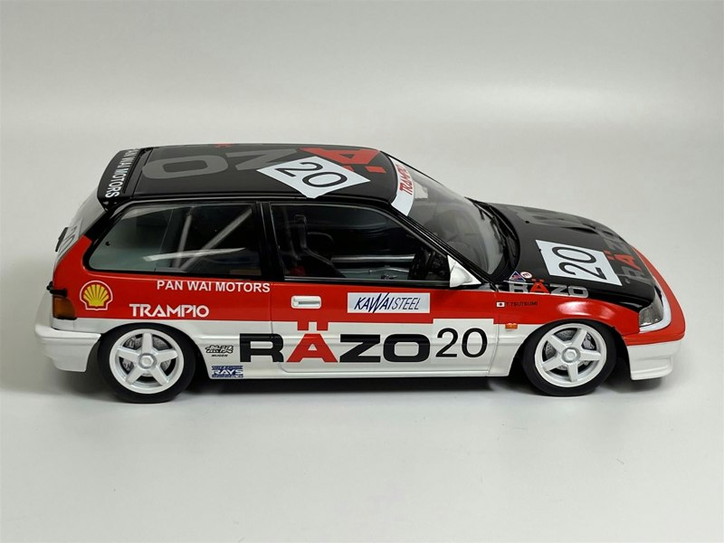 Triple9 Honda Civic EF3 #20 Razo Trampio Macau GP 1989 1:18 Scale Triple 9 1800106