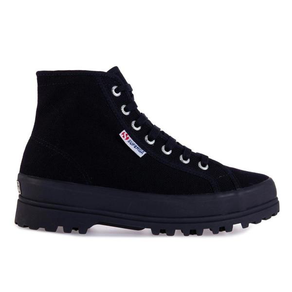 Superga Womens/Ladies 2341 Cotu Alpina High Tops - Blue Anthracite - 