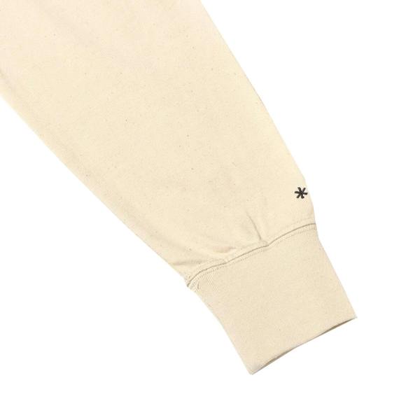 Snow Peak Recycled Cotton Heavy Long Sleeve T-Shirt Ecru