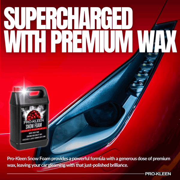 ProKleen 5L of Pro-Kleen Cherry Snow Foam with Wax Super Thick & Non-Caustic Foam