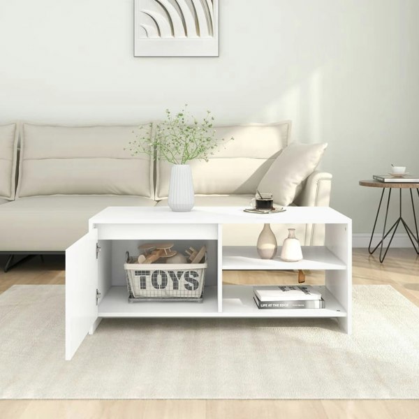 Berkfield Coffee Table White 102x50x45 cm Engineered Wood