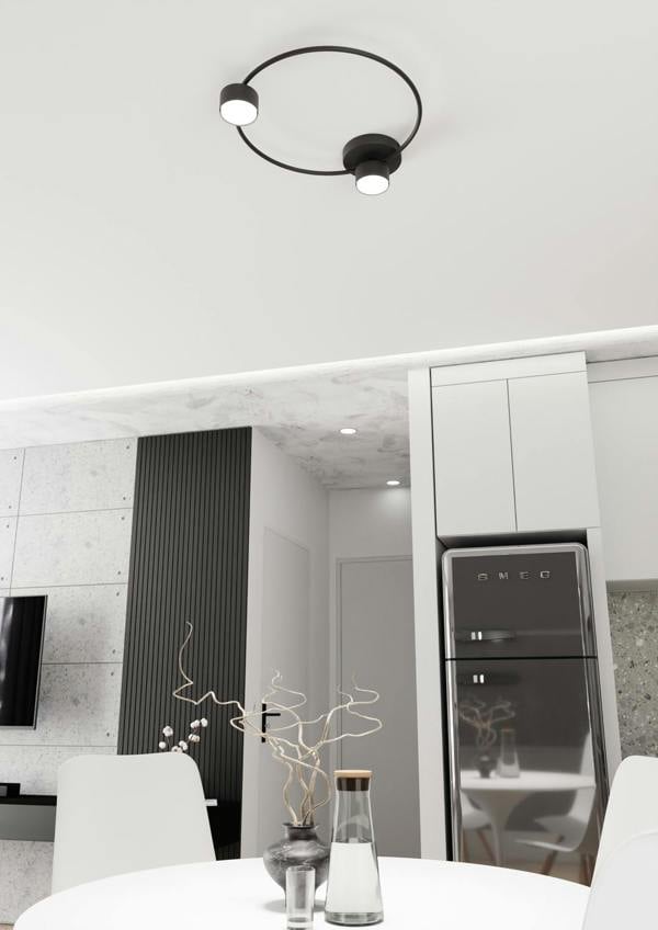 Emibig LUCIO Ceiling lamp 2 x GX53 Black