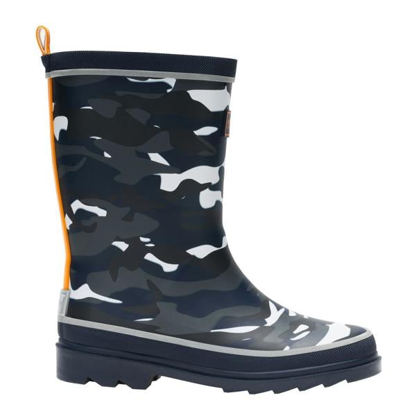 Regatta Childrens/Kids Foxfire Camo Reflective Wellington Boots - Black - 