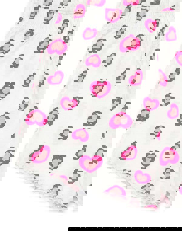 Gabby's Dollhouse Girls White Paw-some Dreamer Text Love Hearts Short Sleeve Short Leg Pyjama Set