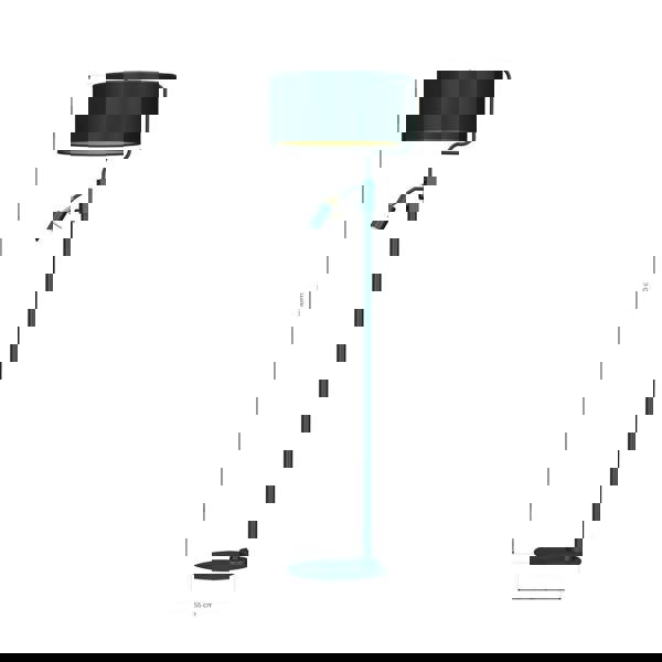 Milagro Verde Hand Made Designer Floor Lamp Rich Green Finish