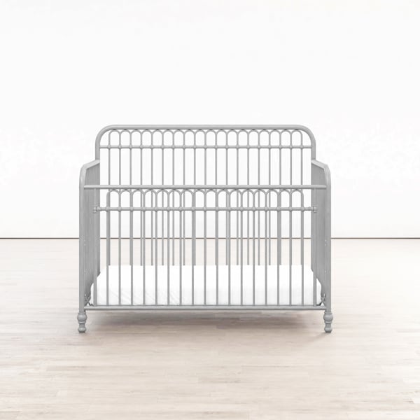 Dorel Home Ivy 3in1 Convertible Cotbed Metal Grey