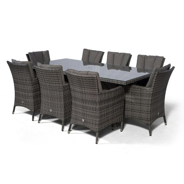 Giardino Savannah Rectangular 8 Seater Rattan Patio Dining Set