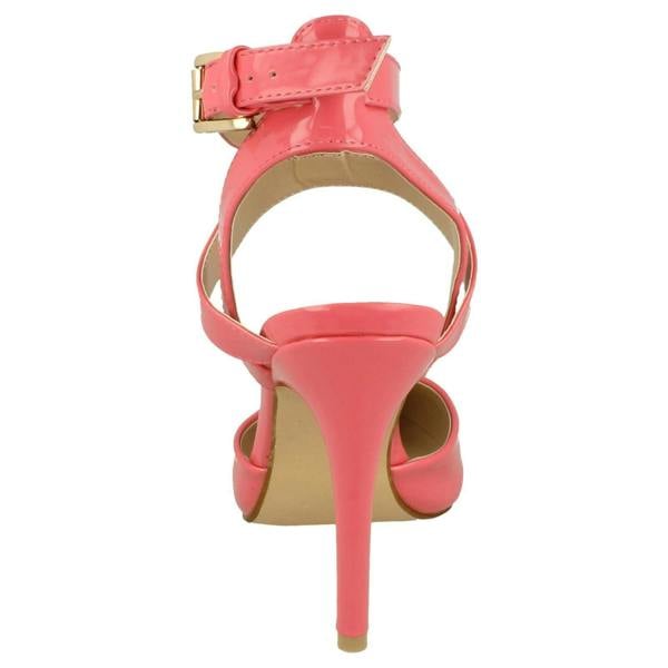 Anne Michelle Ladies Anne Michelle High Heel Ankle Strap Court Shoe