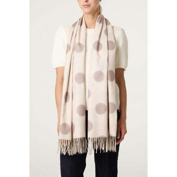 Blue Vanilla Polka Dot Pattern Scarf