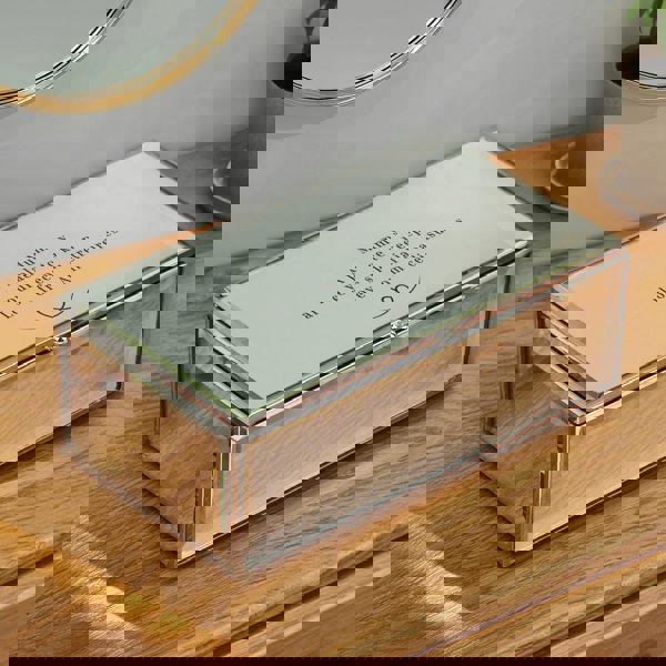 Personalised Memento Company Personalised Heart Mirrored Jewellery Box