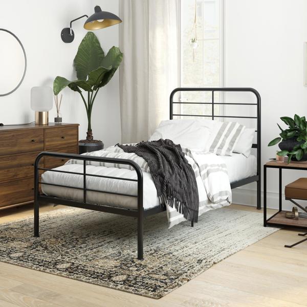 Dorel Home Millie Metal Bed Black - Single
