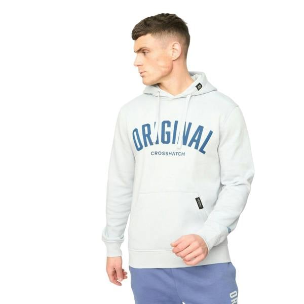 Crosshatch Mens Kensby Hoodie - Light Blue - 