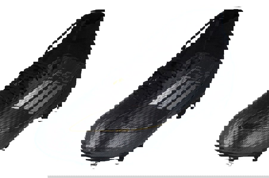 Adidas F50 League Mid Fg/Mg Mens Football Boots  JI0419 - Core Black Iron Metalic Gold - Photo 0