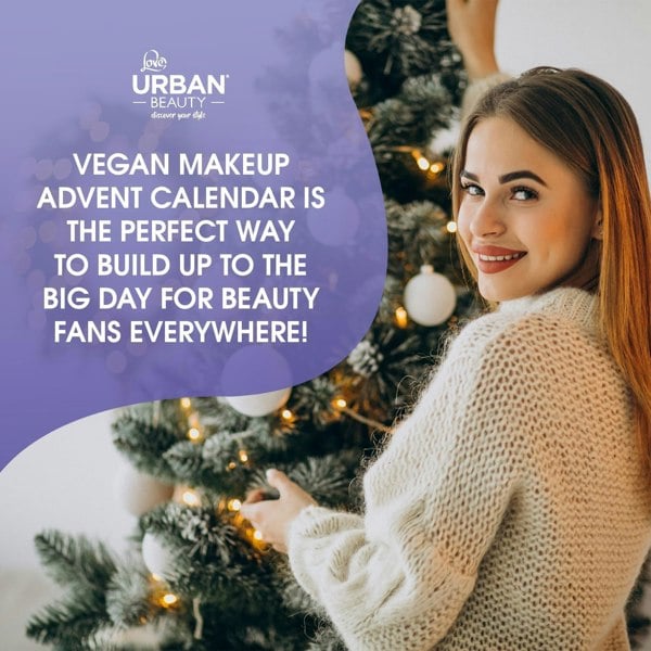 Love Urban Beauty Vegan Makeup Advent Calendar - 24 Day Cosmetic Beauty Gift Set