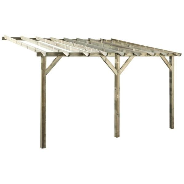 Cerland Etreta Wooden Pergola 4m x 3m Rectangular Timber Patio Shelter Canopy