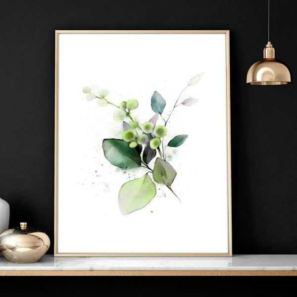 Botanical art print | set of 3 wall art prints