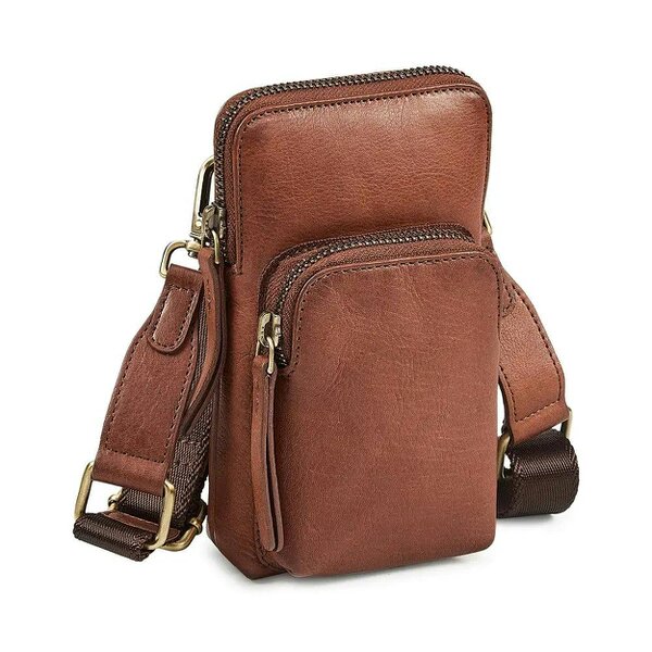 PRIMEHIDE Leather Crossbody Phone Bag with Card Slots – Bogota