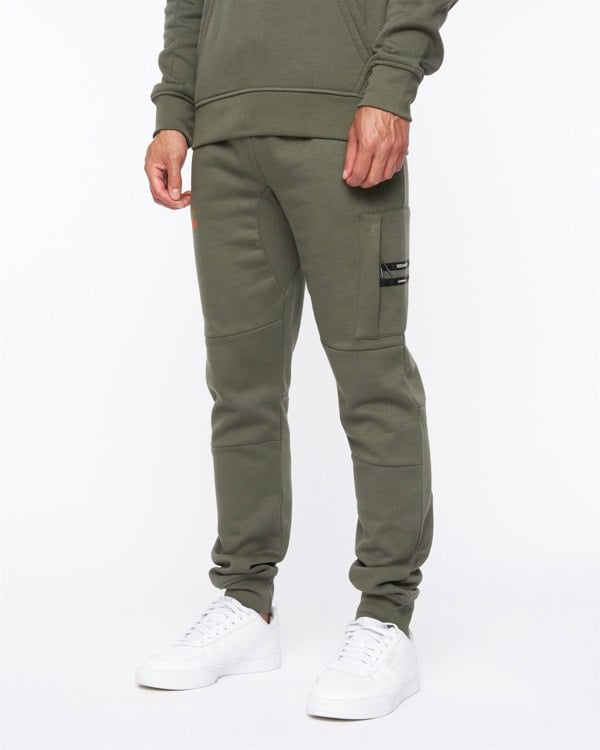 Duck and Cover Heningys Joggers - Dark Olive