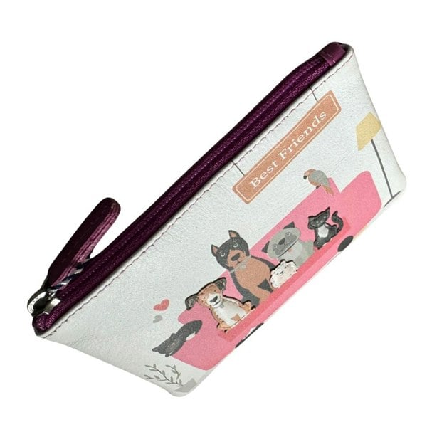 Mala Leather Leather Coin Purse  - Pets, Dog, Cat, Guinea Pig & Parrot Design