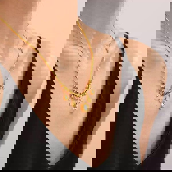 Luxe Tones Seraphina Luxe 18ct Gold Plated Charm Necklace