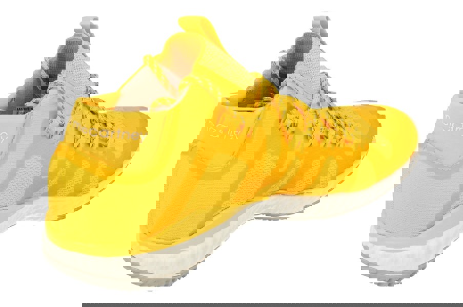 Adidas Stella McCartney CrazyTrain Bounce Mid Sneakers  - Yellow White Bb4899 - Photo 2
