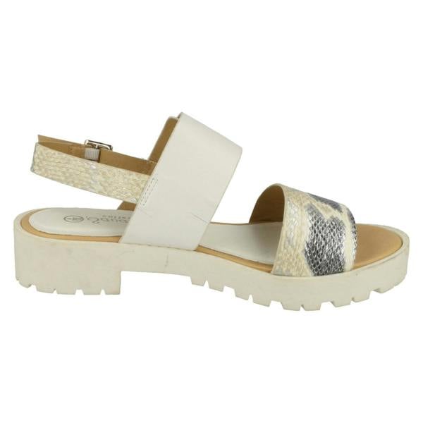 Savannah Ladies Savannah Buckle Strap Retro Sandals