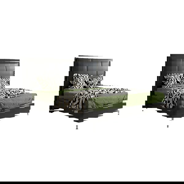 Kinza King Size / Super King Size Bed, Black-Weilai Concept-Weilai Concept