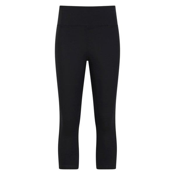 Mountain Warehouse Womens Blackout Capri High Waist Leggings - Black