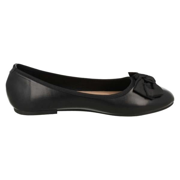 Spot On Ladies Spot On Flat Comfort Wide Ballerina Shoes F80588