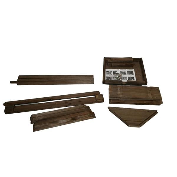 Samuel Alexander Dark Wooden Deluxe Garden Bird Feeder / Feeding Table