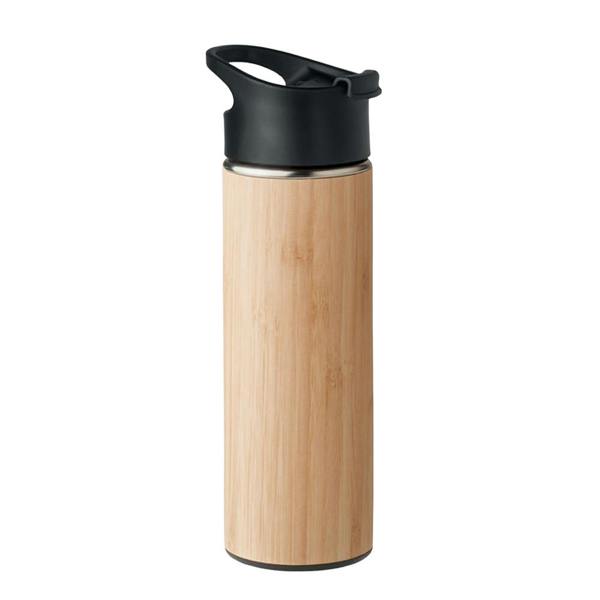 MidOcean Nanda Bamboo Double Wall 450ml Water Bottle - Wood - 