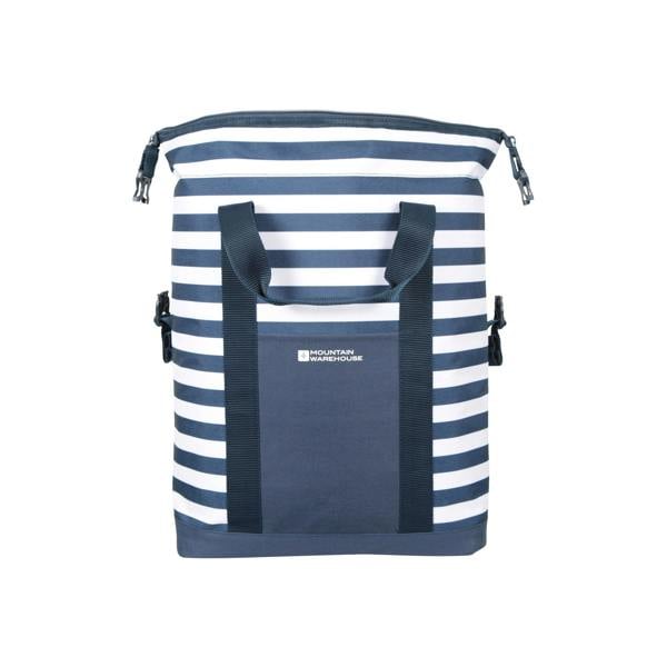 Mountain Warehouse Contrast Striped Beach Cool Bag - Navy - 
