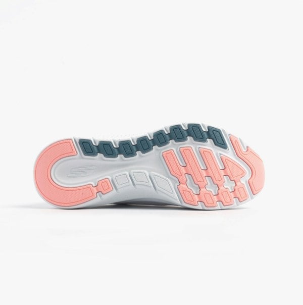 Skechers ARCH FIT 2.0 - BIG LEAGUE Womens Trainers White/Pink/Blue
