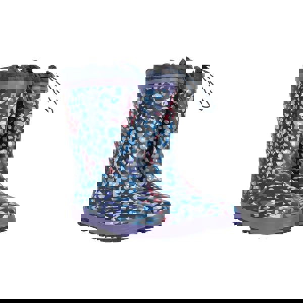 Mountain Warehouse Childrens/Kids Leopard Print Winter Wellington Boots - Purple - 