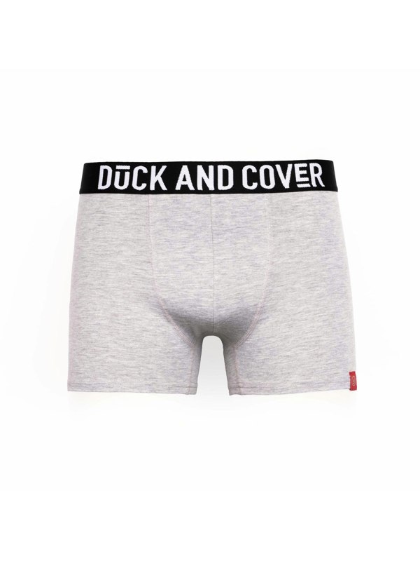 Duck and Cover Darton Boxers 2pk Grey Marl