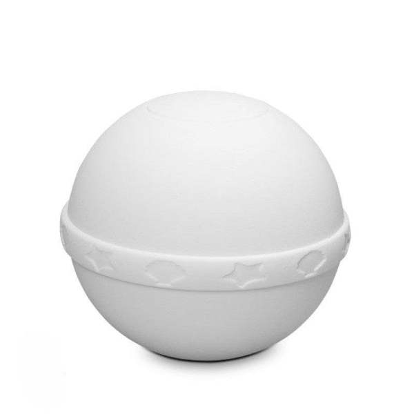 Memorials Direct Biodegradable Round Urn (White) - Adult