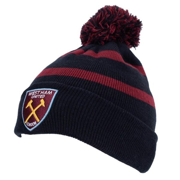 West Ham United FC Breakaway Crest Ski Hat - Navy/Claret