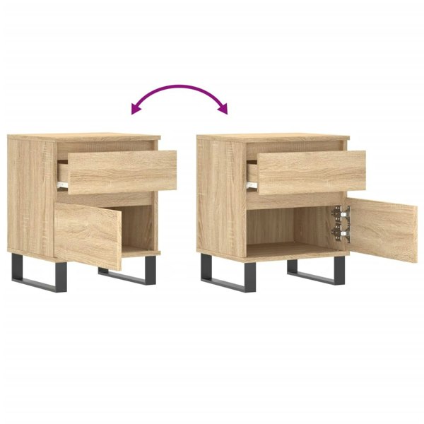Berkfield Bedside Cabinet Sonoma Oak 40x35x50 cm Engineered Wood