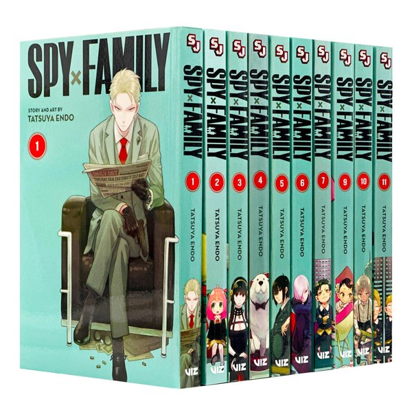 VIZ Media Spy x Family Collection 10 Books Set Volumes 1,2,3,4,5,6,7,9,10,11 by Tatsuya Endo