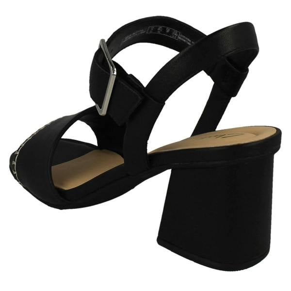 Clarks Ladies Clarks Square Toe Sandals Siara 65 Buckle