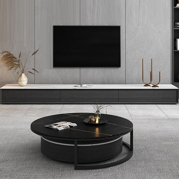 Kahoo Nesting Coffee Table, TV Stand, Sintered Stone-Weilai Concept-Weilai Concept