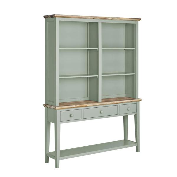 Statement Furniture Florence Console Table and Hutch, Display Cabinet with Shelves
