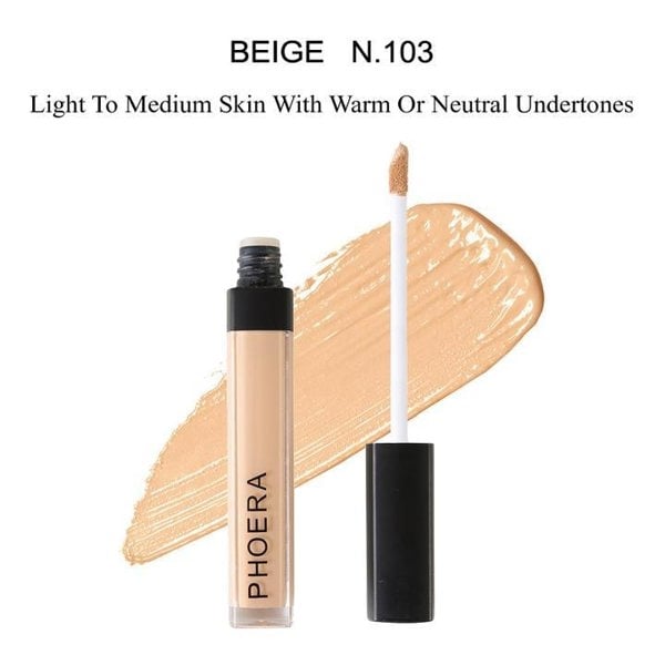 Phoera Full Coverage Liquid Concealer Matt Finish Flawless Concealer